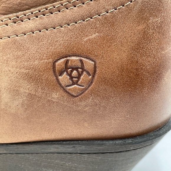 Ariat Darlin Western Brown Ankle Boots Side Zip Womens Sz 9 B Style 10017323 - Picture 8 of 8